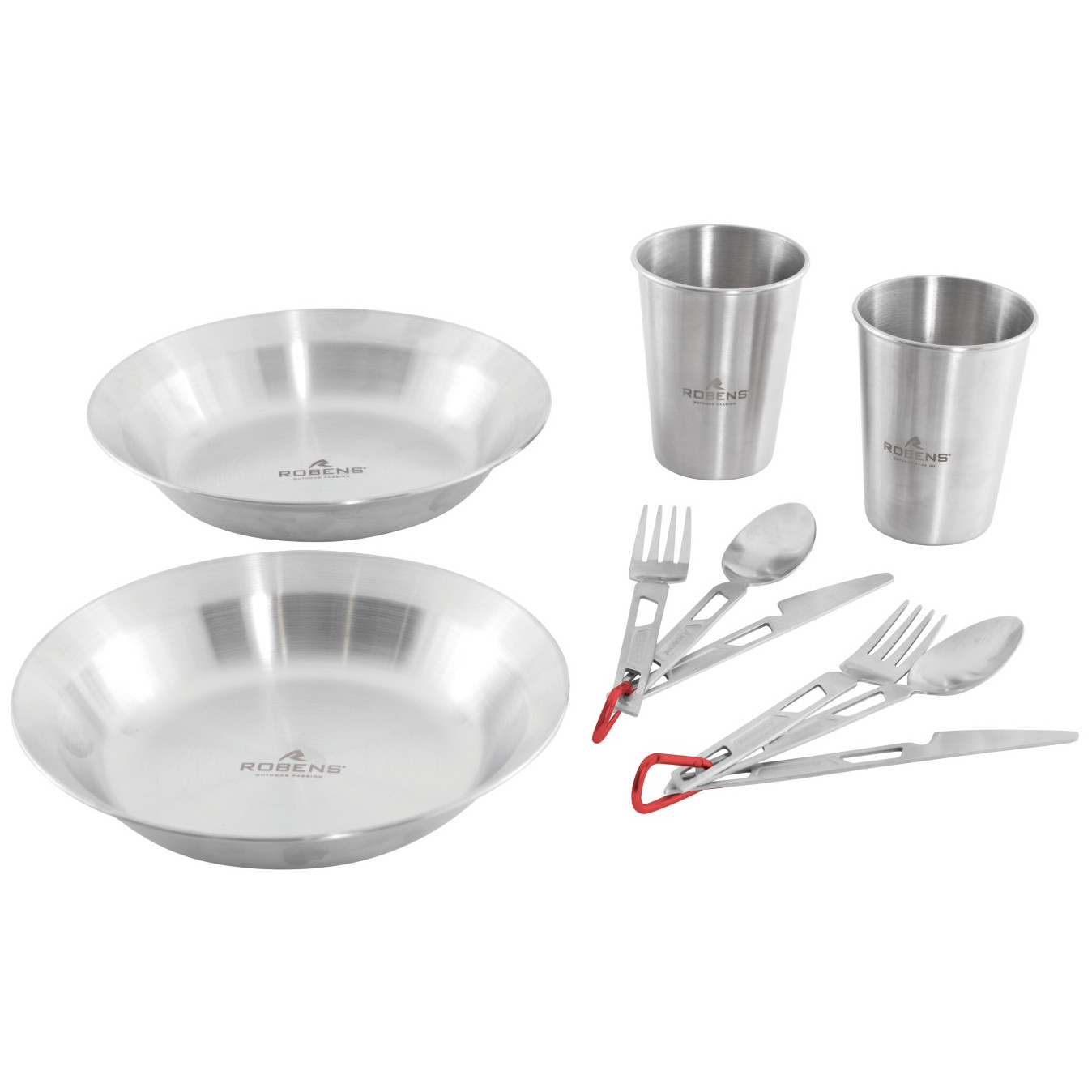 Sada nádobí Robens Sierra Steel Meal Set Barva: šedá