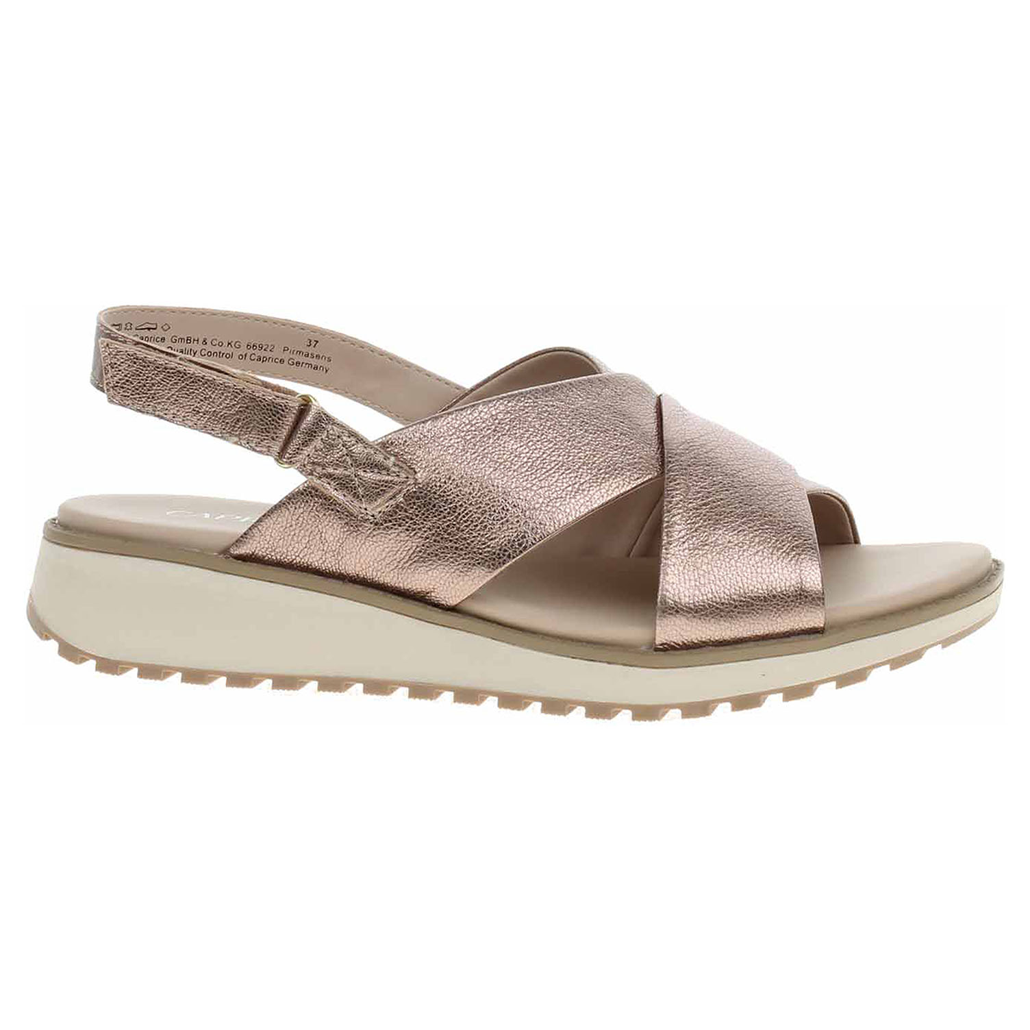 Ecco Dámské sandály Caprice 9-28703-42 taupe metallic 23801899