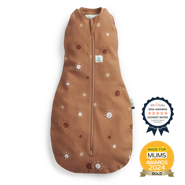 ERGOPOUCH Zavinovačka a pytel na spaní 2v1 Cocoon Sunny 3-6 m, 6-8 kg, 0,2 tog