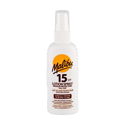 Malibu Lotion Spray SPF15 unisex voděodolný sprej na opalování 100 ml