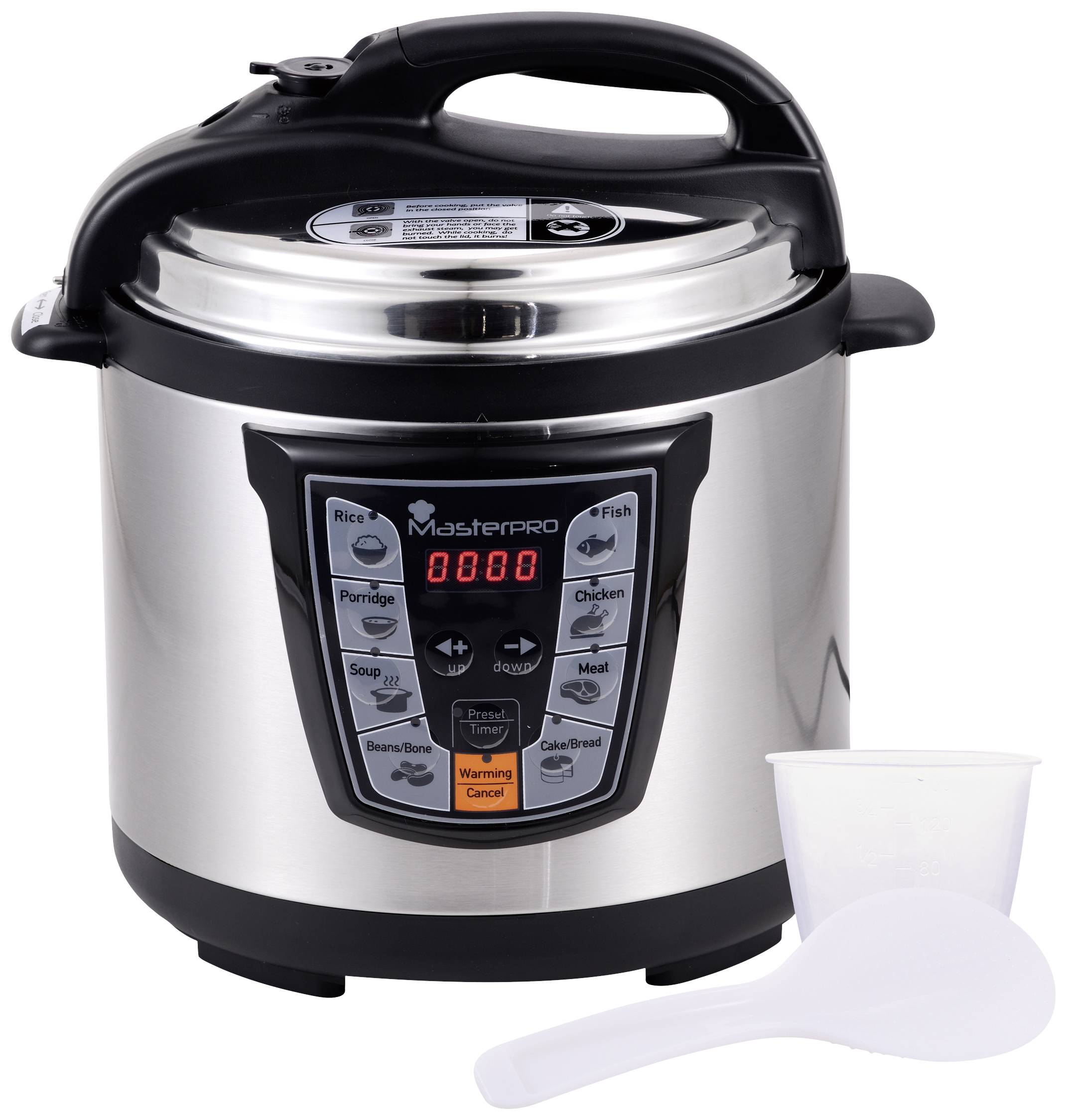 MasterPRO BGMP-9079 Tlakový hrnec černá/ocelová