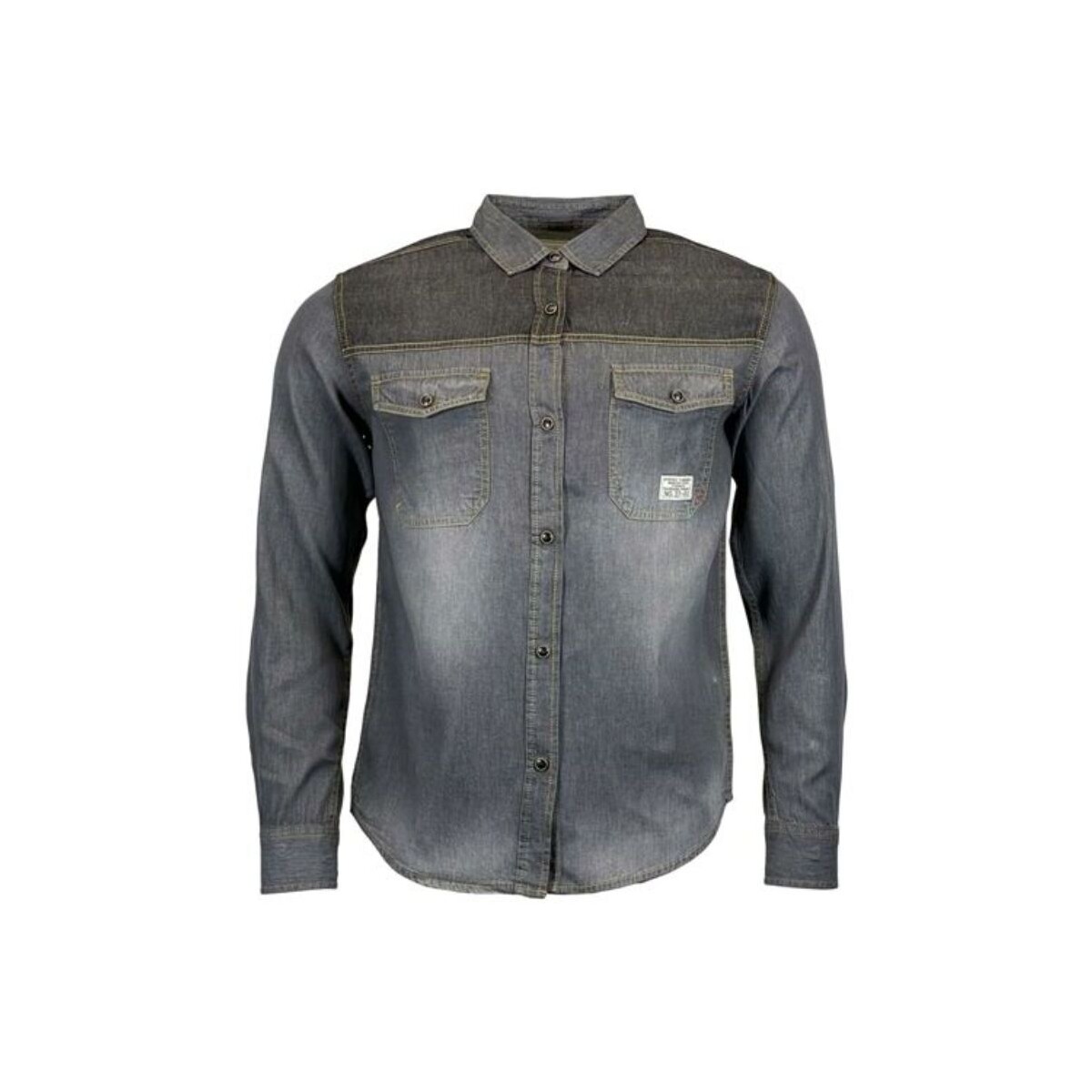Ekw  Pánská džínová košile s dlouhým rukávem Feiler šedo-černá  ruznobarevne