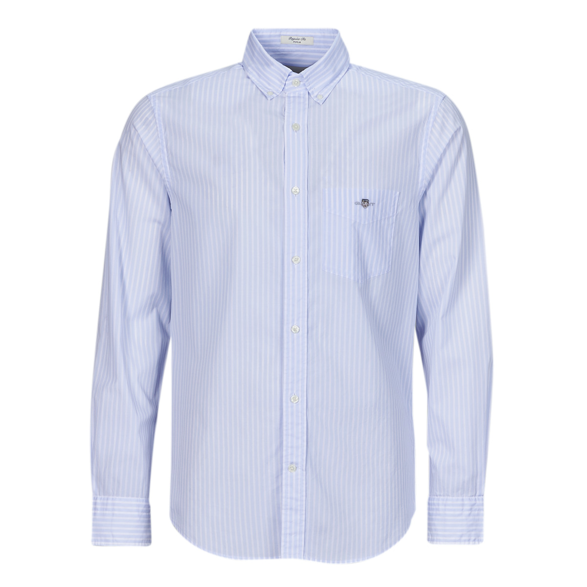 Gant  REG POPLIN STRIPE SHIRT  Modrá