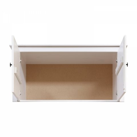 Nástavec masiv borovice 2dveřový TORINO bílý, kovové úchytky 8188BK Idea