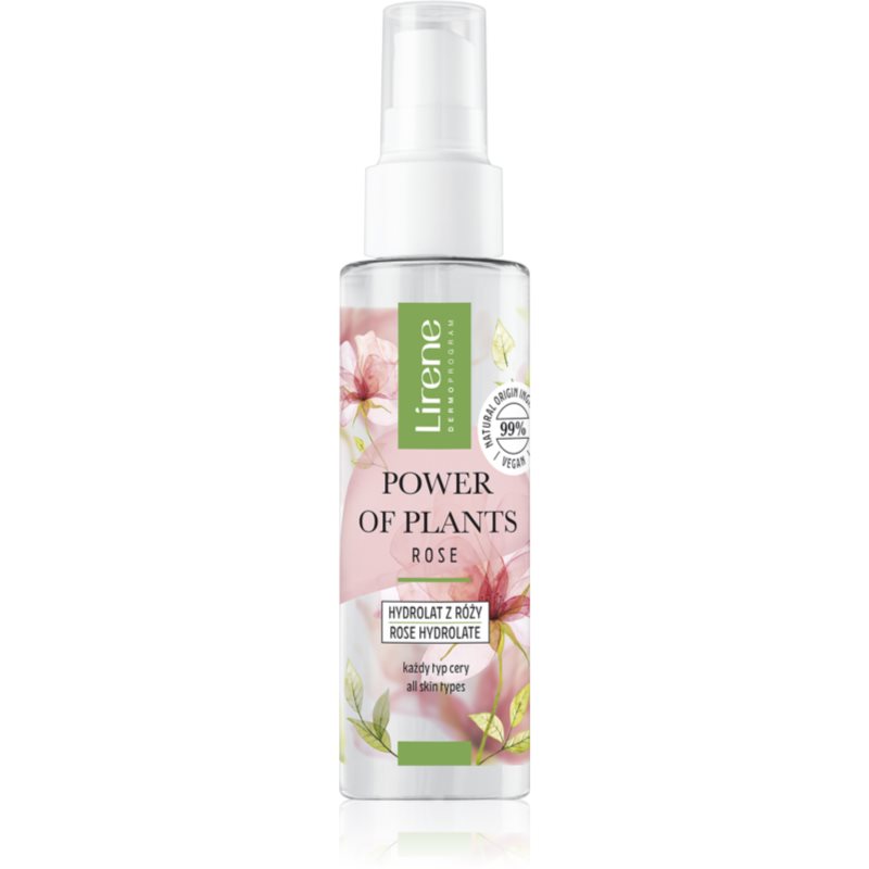 Lirene Power of Plants Rose osvěžující růžová voda 100 ml