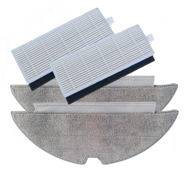 HEPA filtry a mopy pro CONCEPT VR3510, VR3520 a ETA 6229 Master 2 Pro, sada 4ks