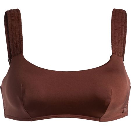 Plavky Roxy Silky Island Dcup - Hnědá - L