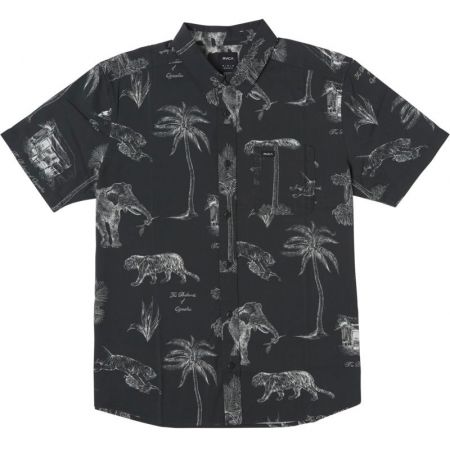 Košile Rvca Tropic Winds S/S - Černá - L