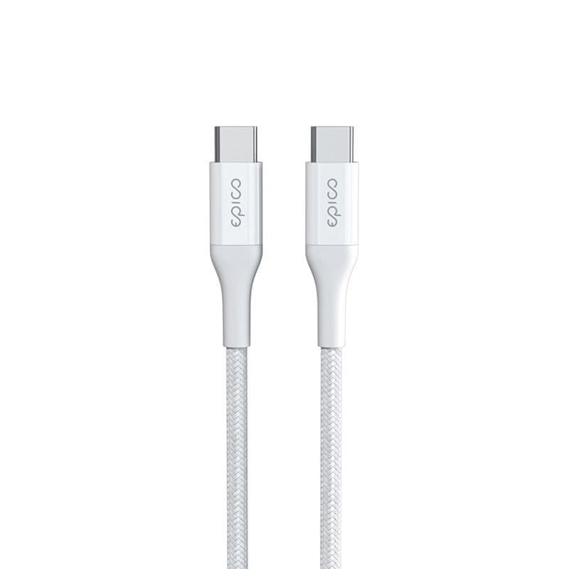 EPICO Opletený PD kabel 2m USB-C na USB-C 9915141100001 - bílý