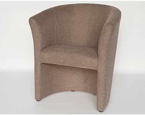 Křeslo Boston, hnědá látka