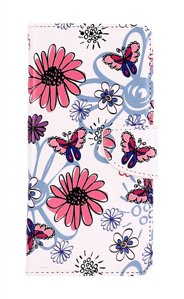 Pouzdro TopQ Motorola Edge 40 knížkové Flowers 121329