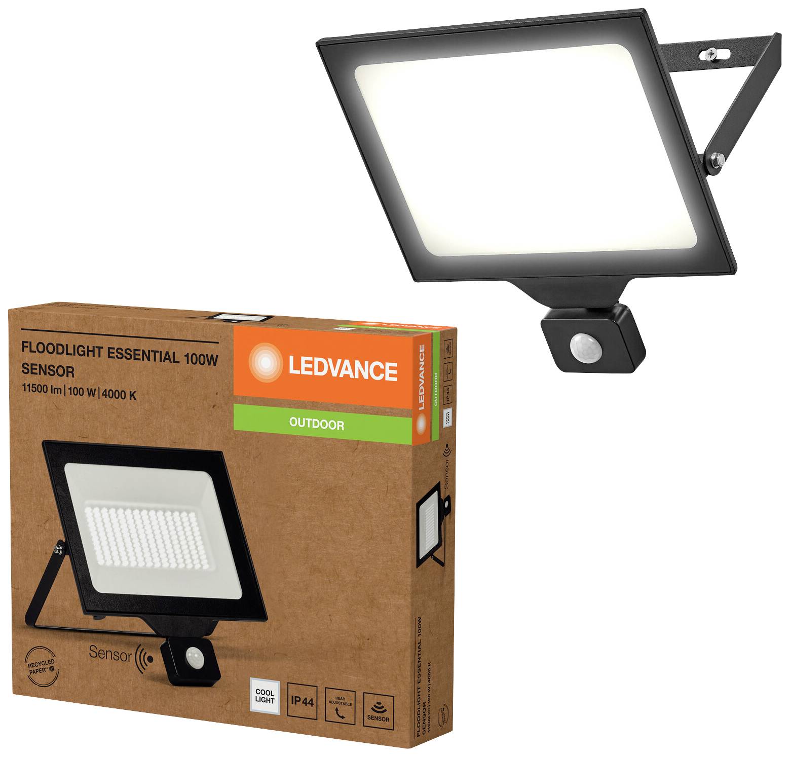 LEDVANCE FL Essential 4058075831599 LED reflektor 100 W studená bílá