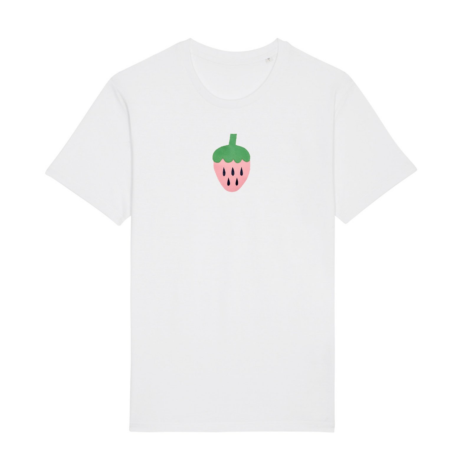 Tričko Pískací jahoda bílé Fusakle