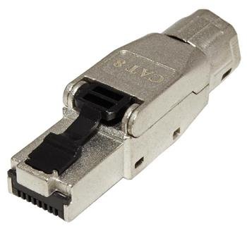 Konektor RJ45 kat. 8.1, stíněný, na lanko / drát, montáž bez nástrojů
