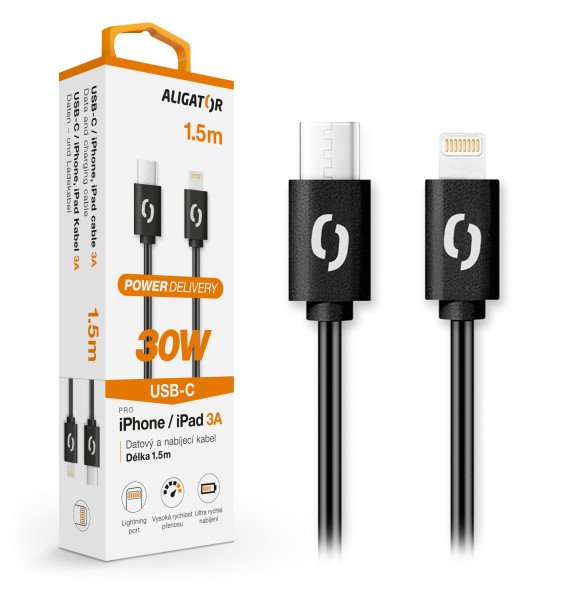 Aligator kabel Dk Pow. 30W Usb-c/ligt. 1,5M Datkp50