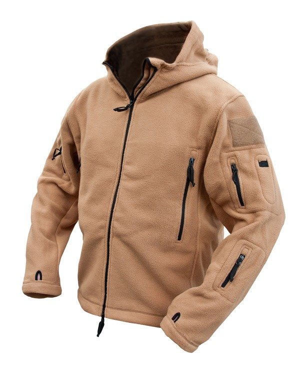 Taktická fleece mikina s kapucí Recon Hoodie Coyote Kombat® Tactical Velikost: XXL