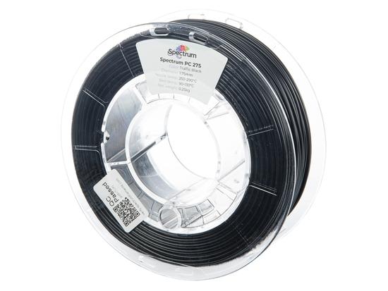 Tisková struna (filament) Spectrum PC 275 1.75mm TRAFFIC BLACK 0.25kg, 80992