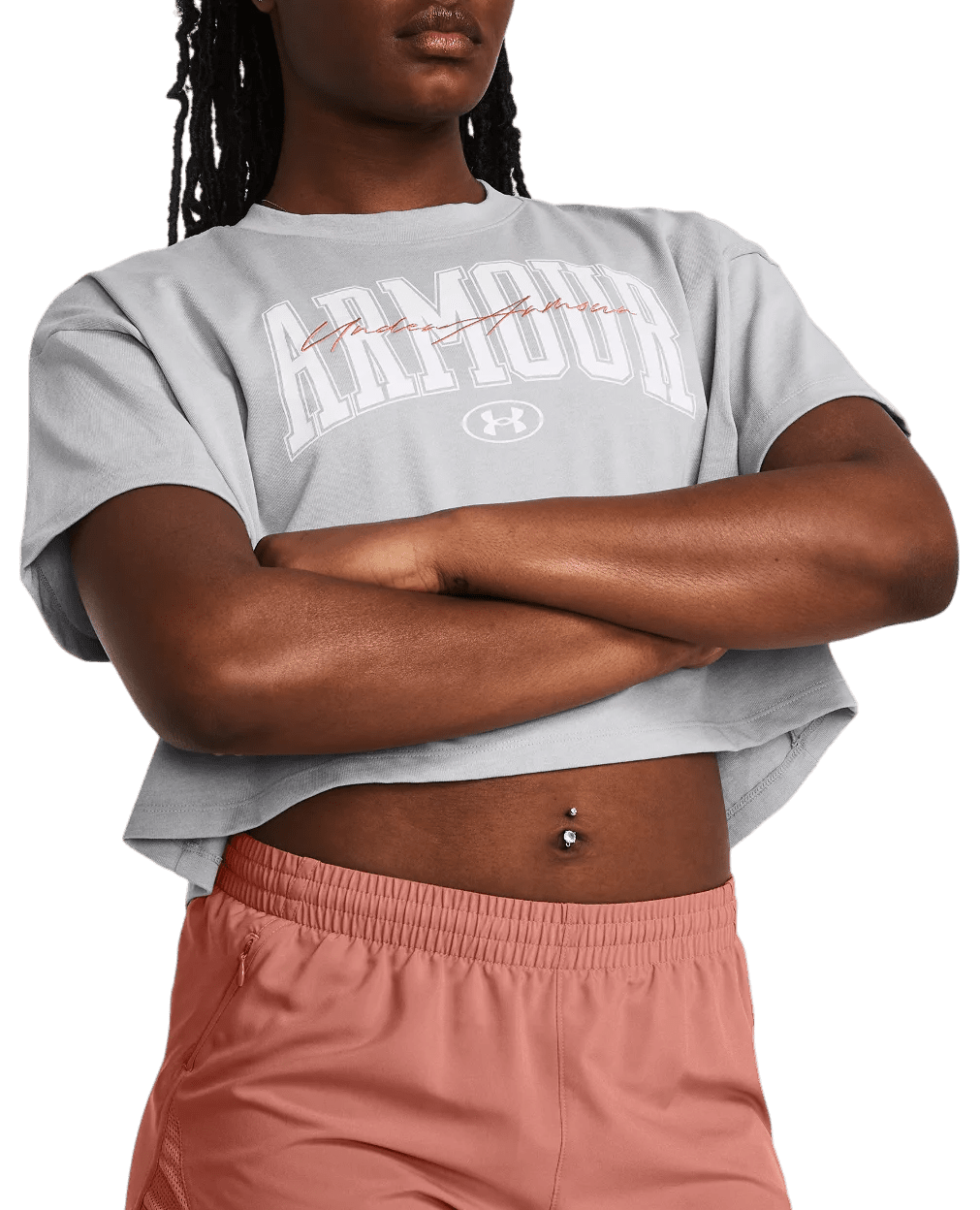 Triko Under Armour Heavyweight Scripted Wordmark Crop