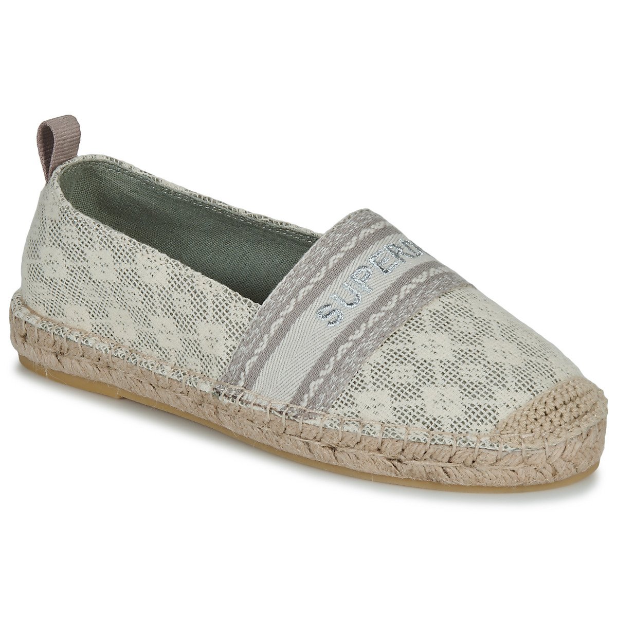 Superdry  Canvas Espadrille Overlay Shoe  Béžová