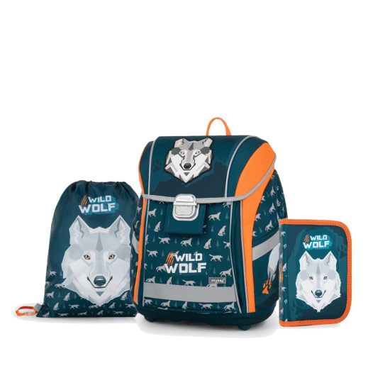 Oxybag Školní set 3ks PREMIUM light - Vlk - 0-59824