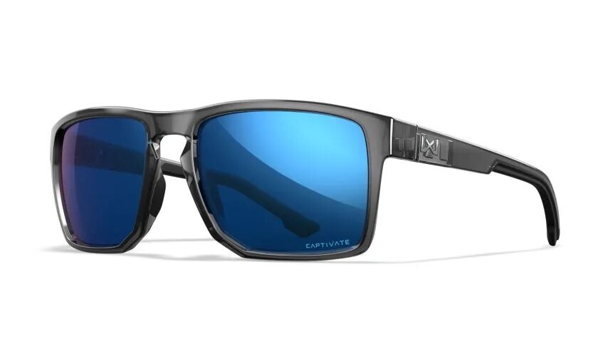 Sluneční brýle Founder Captivate Wiley X® – Captivate™ modré polarizované mirror, Šedá (Barva: Šedá, Čočky: Captivate™ modré polarizované mirror)