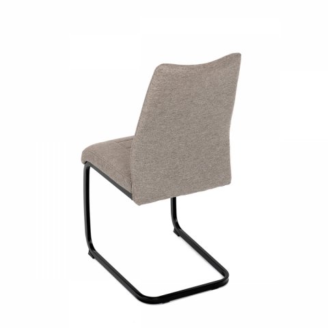 Jídelní židle béžová látka černé kovové nohy DCL-438 BR2 Autronic