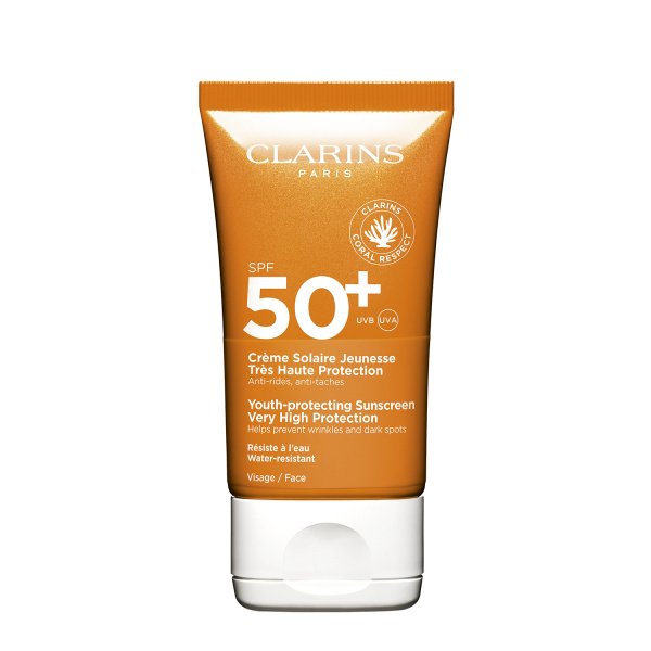 Clarins SUN FACE CREAM SPF50+  opalovací krém  50 ml