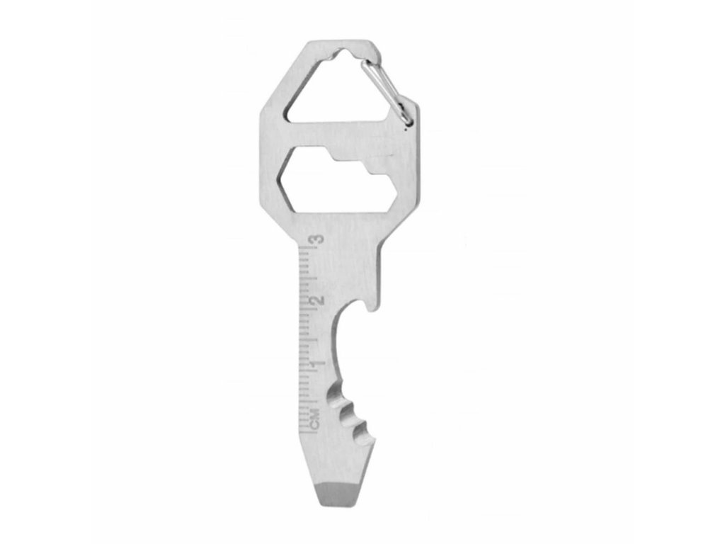 Klíčenka multifunkční klíč s nástroji stříbrný EDC BMT1 MultiTool Keyring CMG® Silver