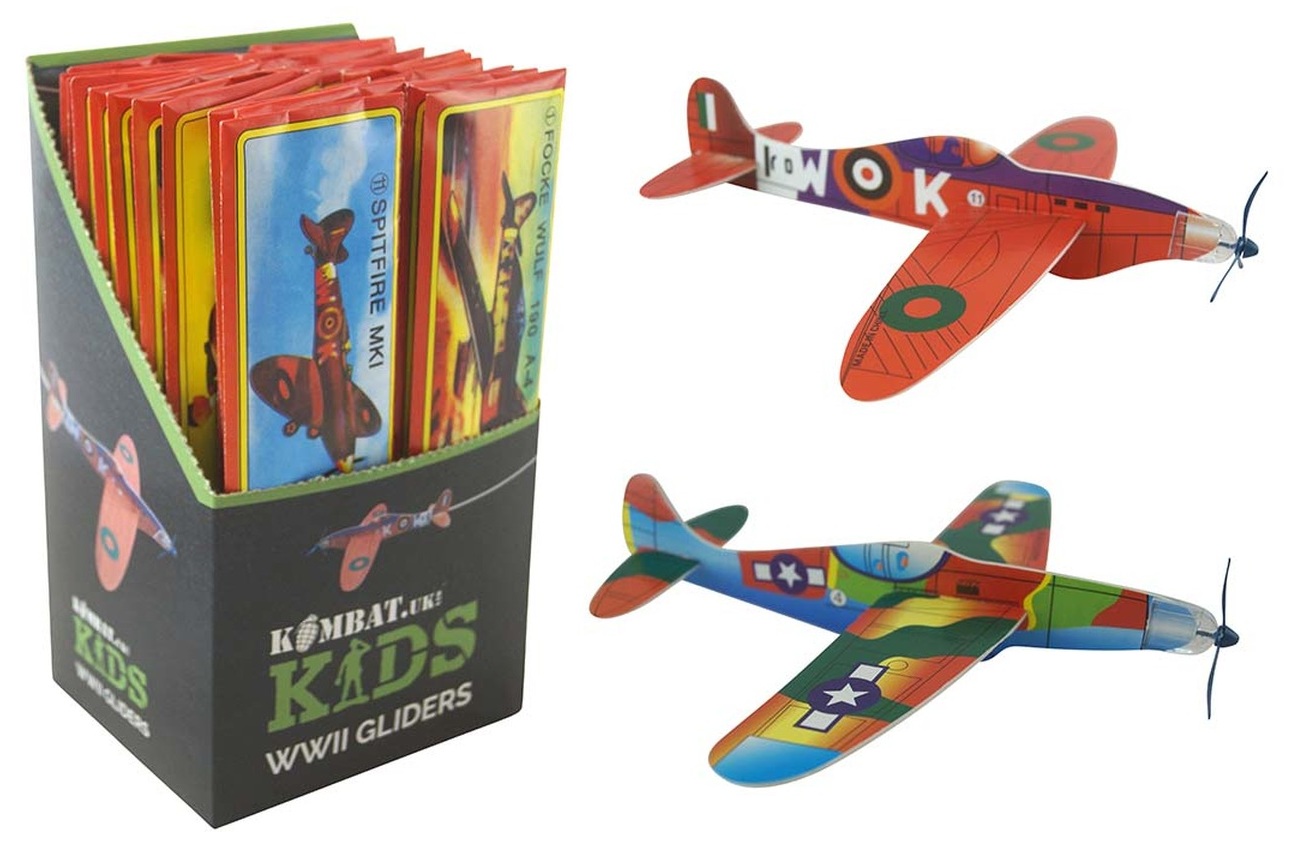Letadlo skládací pěnový létající kluzák válečný model WWII Gliders Kombat® Kids Varianta: 6. Hawker Hurricane Mk. IIC