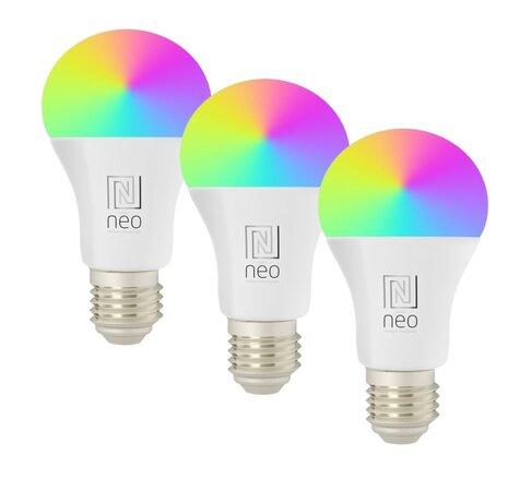 IMMAX NEO LITE SMART sada 3x žárovka LED E27 11W RGB+CCT, stmívatelná, Wi-Fi, Beacon, DO, TUYA; 07733CDO