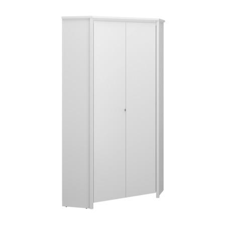 Kondela Rohová skříň 2D, bílá, ERODIN