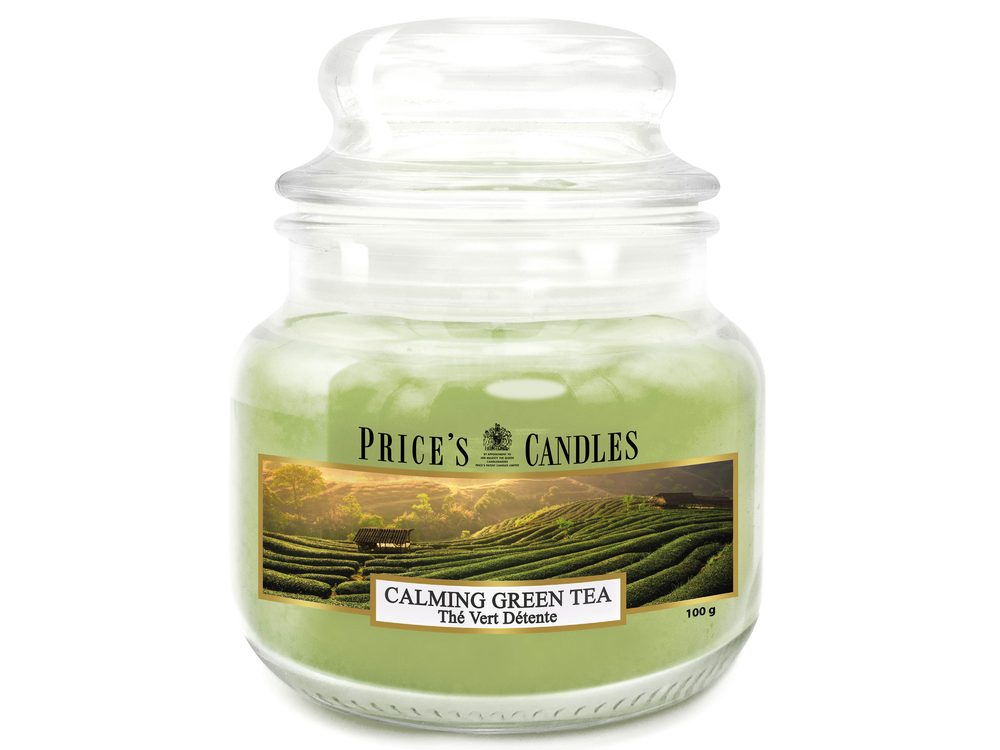 PRICE'S MINI svíčka ve skle Calming Green Tea  - hoření 30h