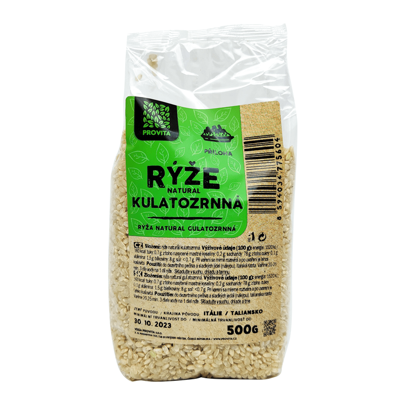 Provita RÝZE natural kulatozrnná PV 500g