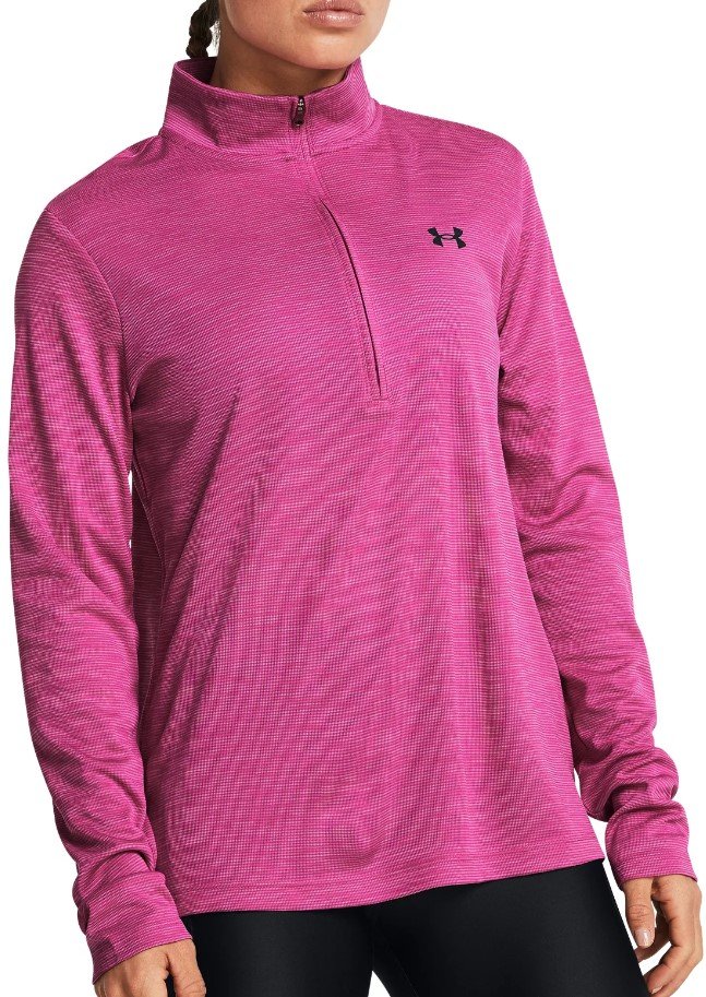 Mikina Under Armour Tech Textured 1/2 Zip-PNK