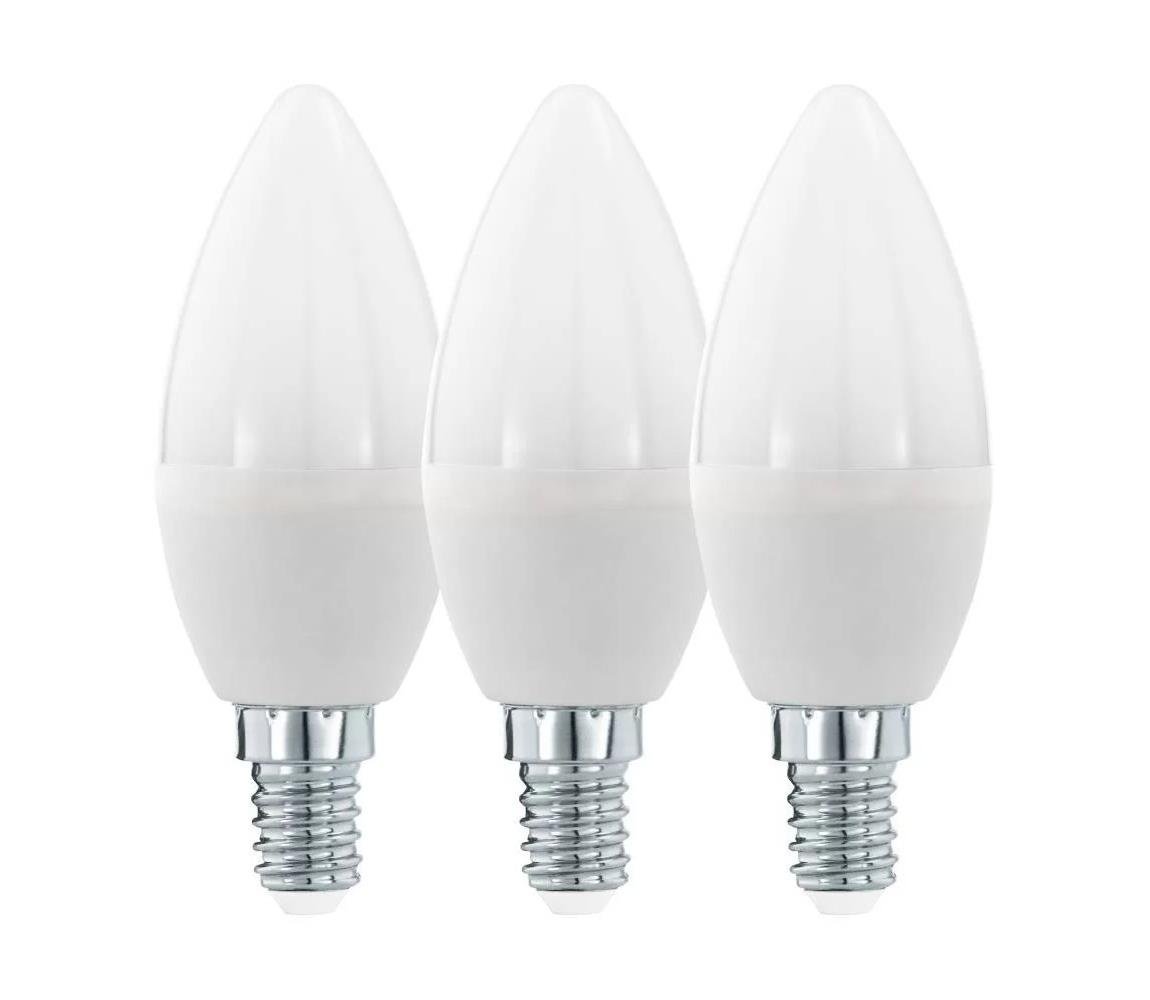 Eglo SADA 3x LED Žárovka C37 E14/6W/230V 3000K - Eglo 12884