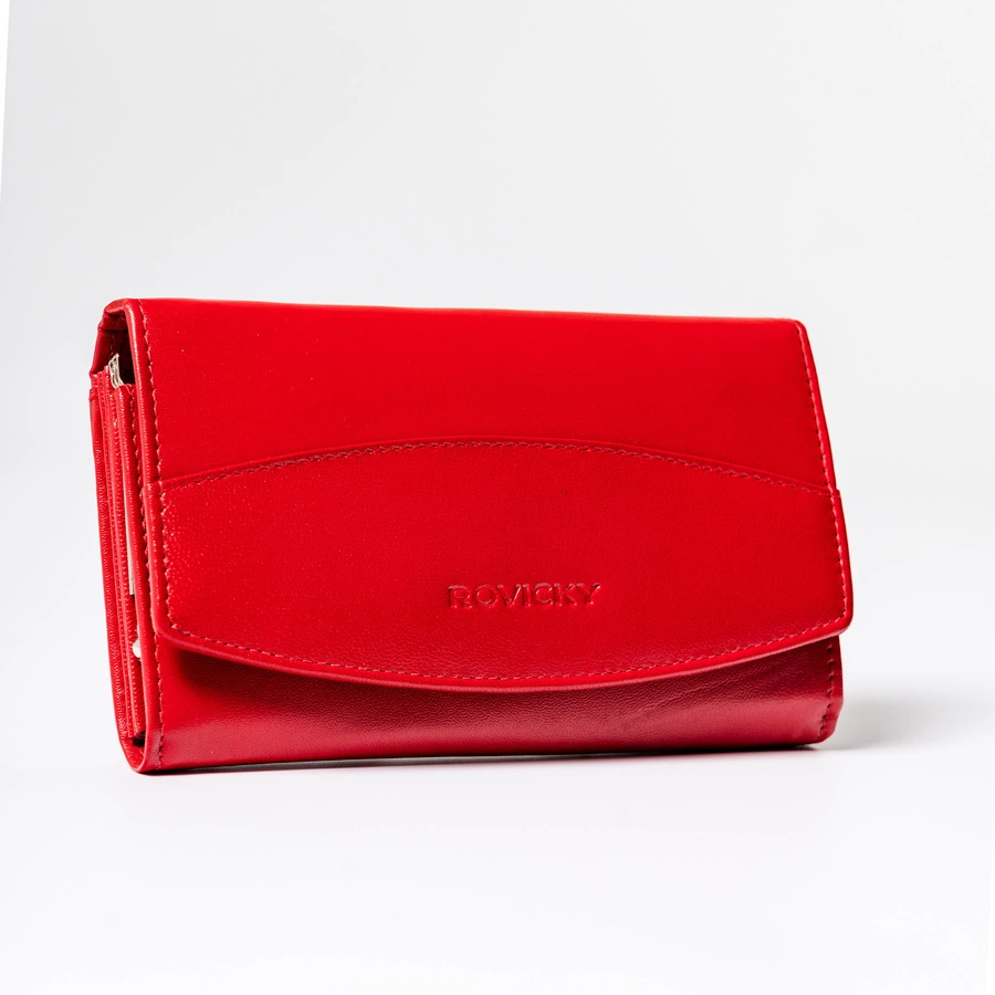 Rovicky Dámská kožená peněženka Bhredel červená One size