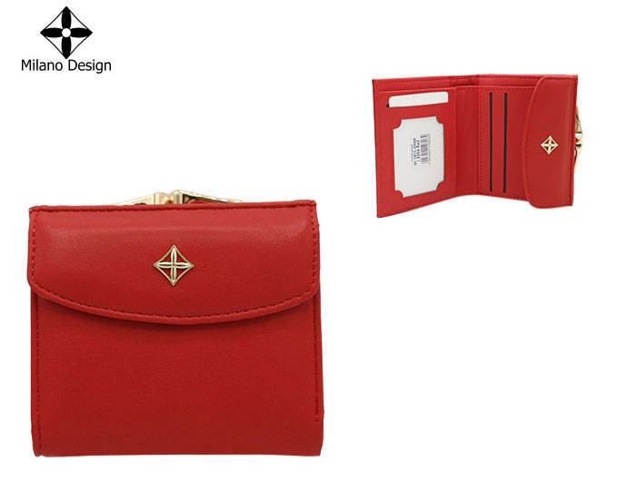 Milano Design Dámská kožená peněženka Leatherflaw červená One size