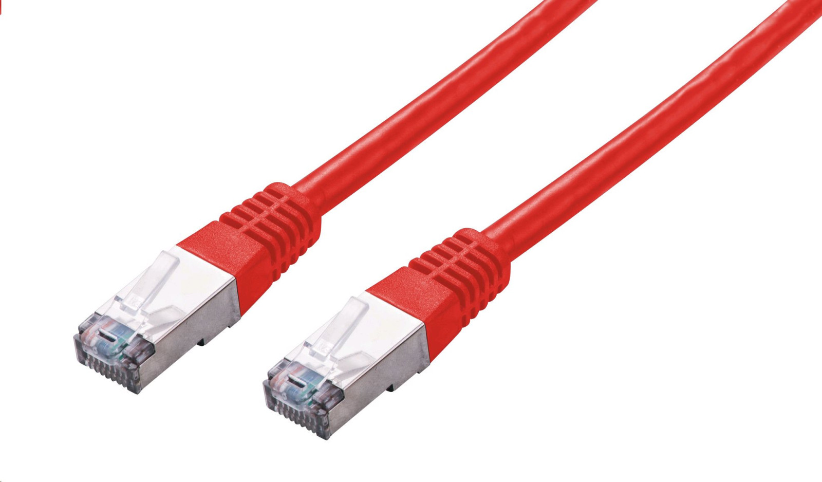 C-TECH Kabel patchcord Cat5e, FTP, červený, 2m