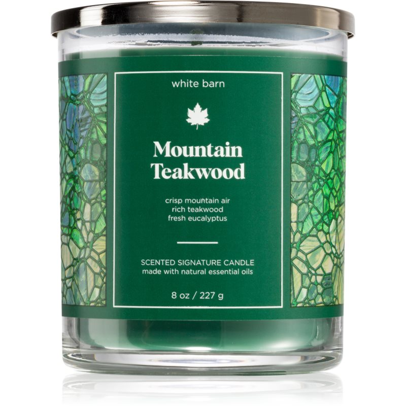 Bath & Body Works Mountain Teakwood vonná svíčka 227 g