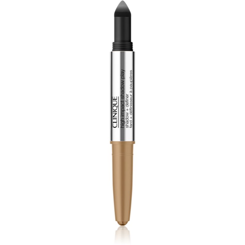 Clinique High Impact Shadow Play™ Shadow & Definer oční stíny v tužce duo odstín Champagne + Caviar 1,9 g