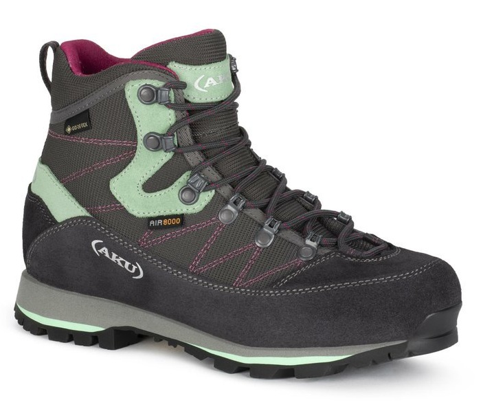 AKU® dámské trekingové outdoor boty s membránou Gore-Tex® TREKKER LITE 3 GTX Grey/Aquamarine Velikost: 39½ EUR (6 UK) / 250