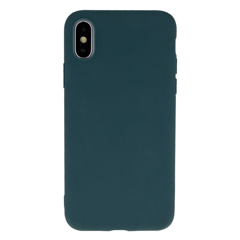 Pouzdro silikon Motorola Moto G04, Moto G24 matné tmavé zelené