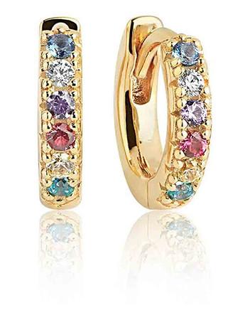 Sif Jakobs Nadčasové kruhy s kubickými zirkony Ellera SJ-E1066-XCZ(YG) 2 cm