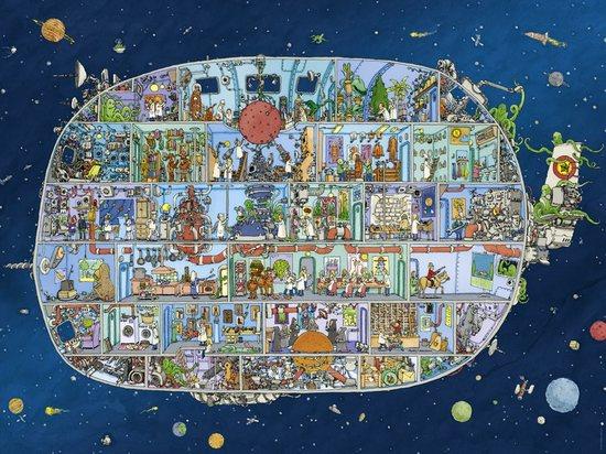 HEYE Puzzle Vesmírná loď 1500 dílků