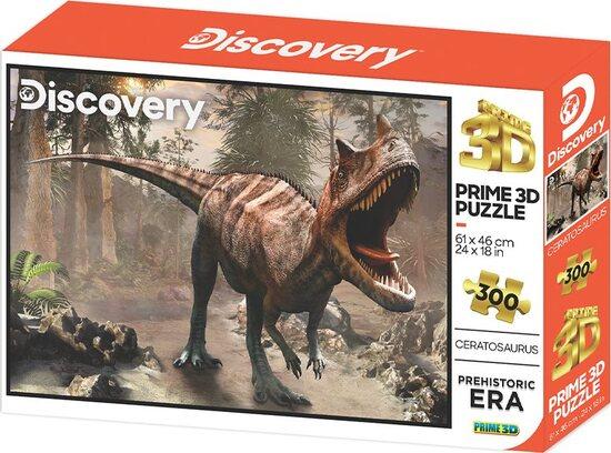 PRIME 3D Puzzle Discovery: Ceratosaurus 3D 300 dílků