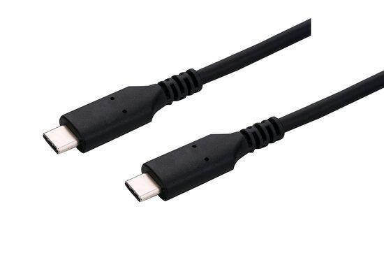 Kabel C-TECH USB 4.0, Type-C (CM/CM), PD 100W, 40Gbps, 1m, černý