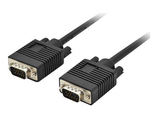 Digitus Připojovací kabel monitoru VGA, HD15 M / M, 5 m, 3Coax / 7C, 2xferit, bl