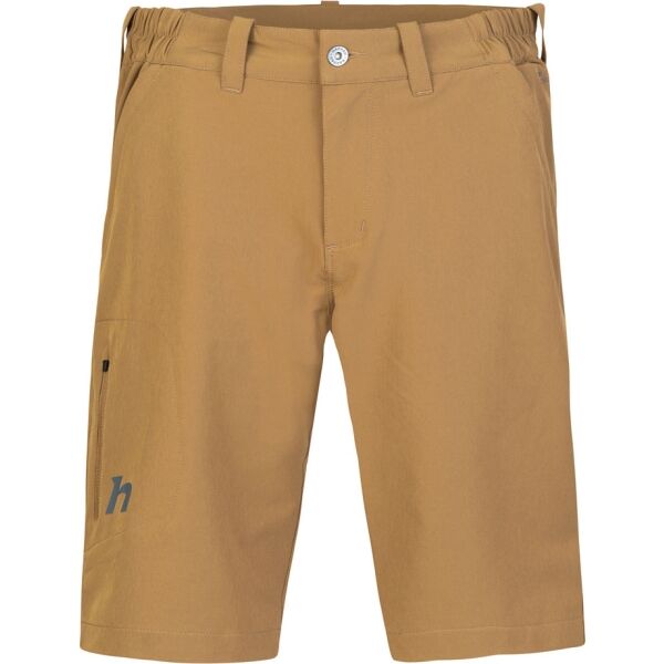 Hannah WORTH Pánské strečové šortky, hnědá, velikost