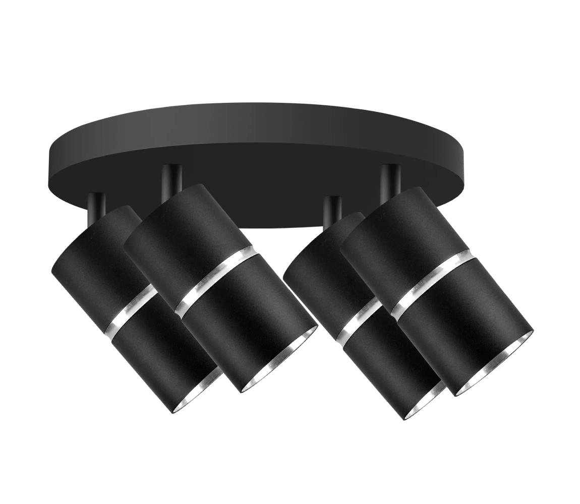 Bodové svítidlo BAMBOO 4xGU10/10W/230V černá