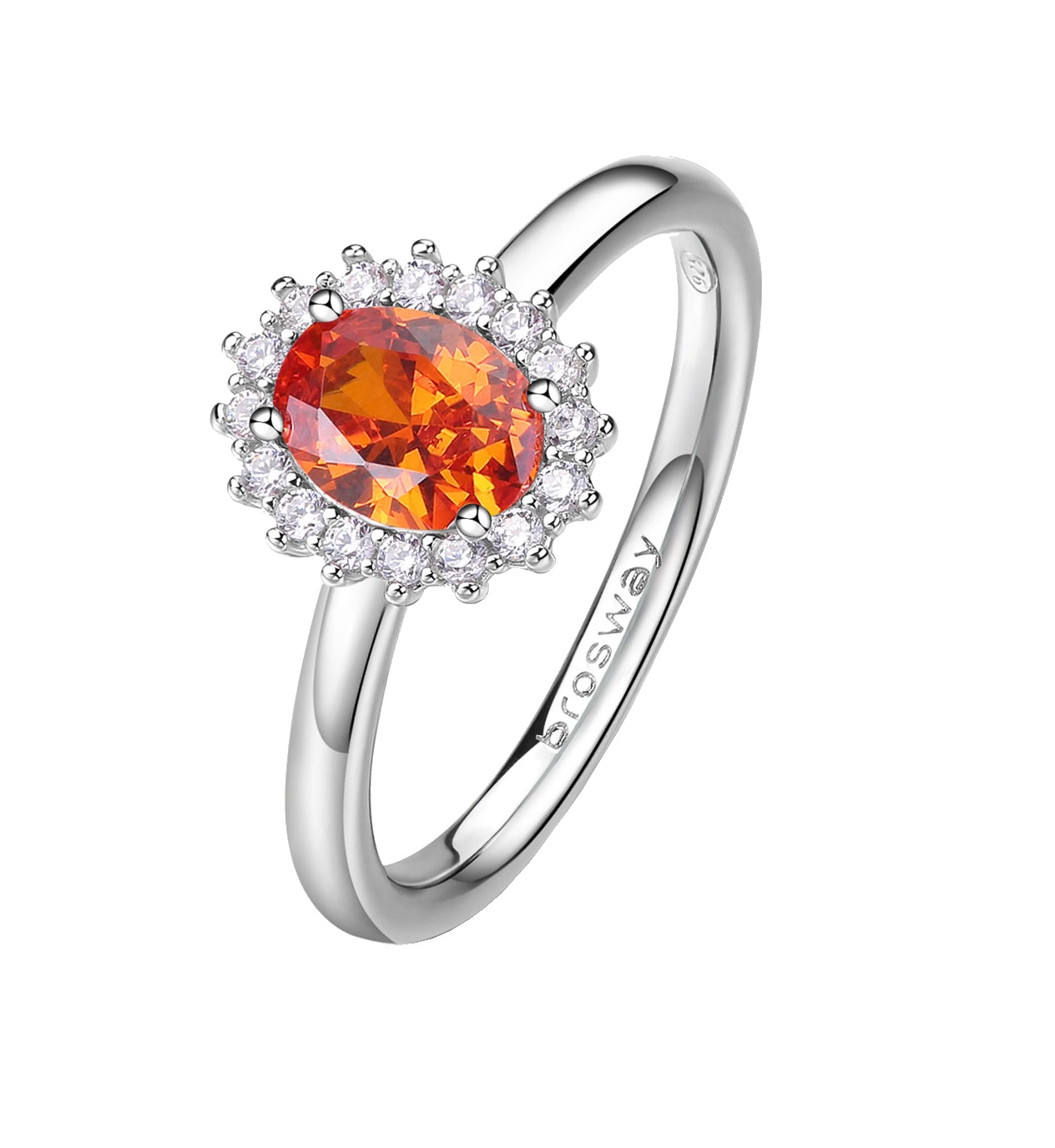 Brosway Elegantní stříbrný prsten Fancy Vitamin Orange FVO19 60 mm